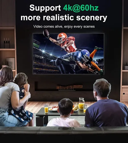 Miniatura 5 de Conmutador HDMI 4k@60hz divisor, GANA conmutador HDMI bidireccional de aluminio 2 en 1 salida, Hub HDMI manual compatible con HD, compatible
