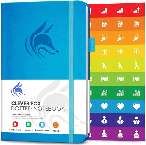 Miniatura 9 de Clever Fox Cuaderno con puntos, diario con páginas numeradas A5 5 x 8.25 pulgadas