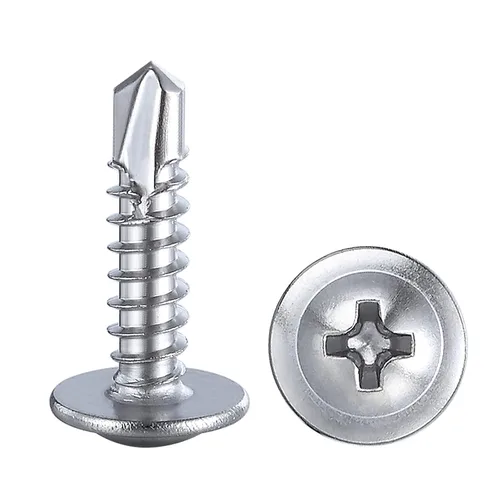 Miniatura 5 de Wensilon (200Pcs) #8×1” para chapa metálica Tornillos autorroscantes 410 de acero inoxidable negro con cabeza de armadura de alta resistencia