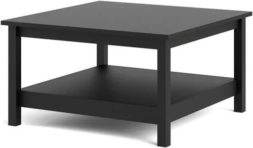 Miniatura 6 de Pemberly Row Mesa auxiliar, acabado negro mate, madera de ingeniería, 31.89 pulgadas de ancho x 31.89 pulgadas de profundidad x 17.72 pulgadas