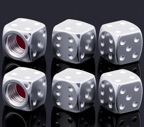 Miniatura 34 de 8 piezas de tapas de vástago de válvula de neumático, tapas de válvula de neumático de acero inoxidable, tapas de válvula de rueda para autos