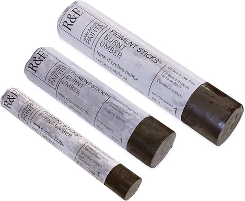 Miniatura 398 de Pinturas R&F Hechas a Mano - Palo de Pigmento al Óleo Profesional, Gris Neutro Medio, 188 ml