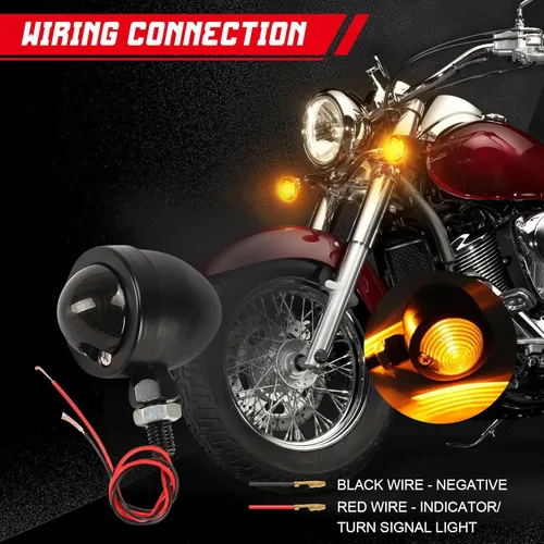 Miniatura 6 de INNOGLOW foco de luz de giro para motocicleta, lente ámbar universal, luces indicadoras intermitentes para motocicletas personalizadas Suzuki Style-1