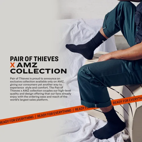 Miniatura 4 de Pair of Thieves Calcetines acolchados para hombre, paquete de 4, calcetines deportivos acolchados, exclusivos de AMZ