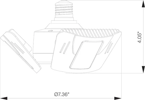 Miniatura 8 de Satco S13118 60W LED ajustable multi-haz luz de utilidad, 4000K