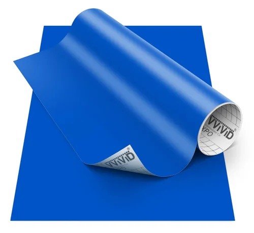 Miniatura 130 de VViViD DECO65 - Vinilo adhesivo permanente brillante azul oscuro, 11.8 pulgadas x 84 pulgadas (7 pies)