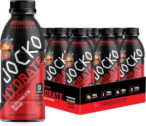 Jocko Fuel Hydrate - Bebidas con electrolitos – Amplificador de hidratación de bebidas deportivas, saciador de la sed, mezcla de electrolitos