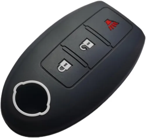 Miniatura 4 de Funda de Llavero de Silicona Protectora de Carcasa Remota sin Llave Compatible con Nissan Armada Frontier Pathfinder Juke Leaf Murano Quest Rogue