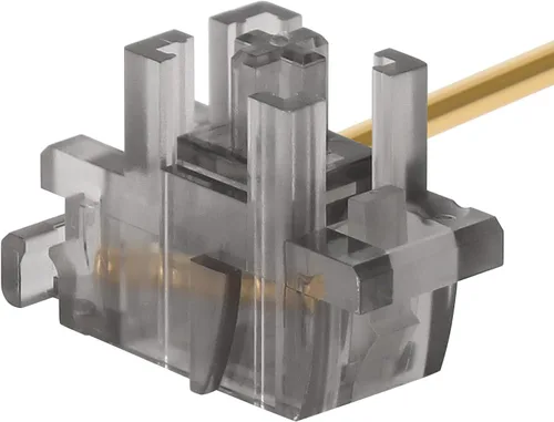 Miniatura 7 de DUROCK - Estabilizador de montaje de placa transparente transparente con cables chapados en oro compatible con estabilizadores de placa Cherry MX