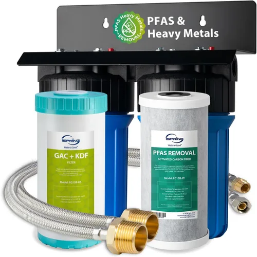 Miniatura 12 de iSpring Sistema de filtro de agua US21B de alta capacidad para debajo del fregadero con mangueras mejoradas, elimina PFAS, PFOA/PFOS, cloro, hierro