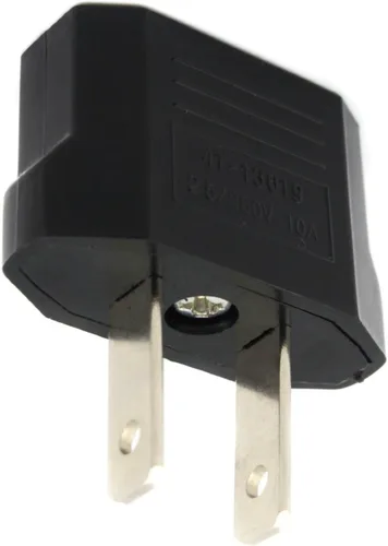 Miniatura 4 de ANRANK E-U4113619AK Adaptador de enchufe europeo a estadounidense (negro, paquete de 2)