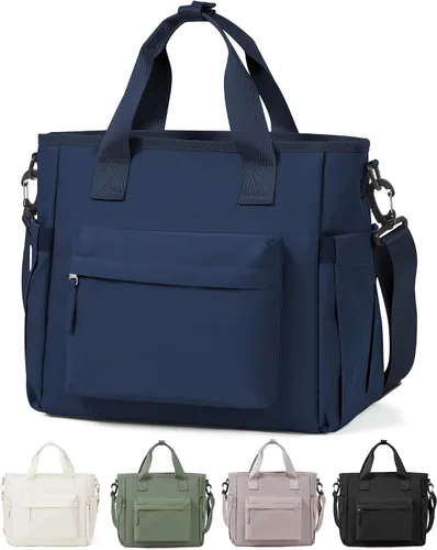Miniatura 8 de Bolsa de almuerzo para mujer, caja de almuerzo grande para adultos para mujeres y hombres, bolsa de almuerzo aislada con bandolera para trabajo