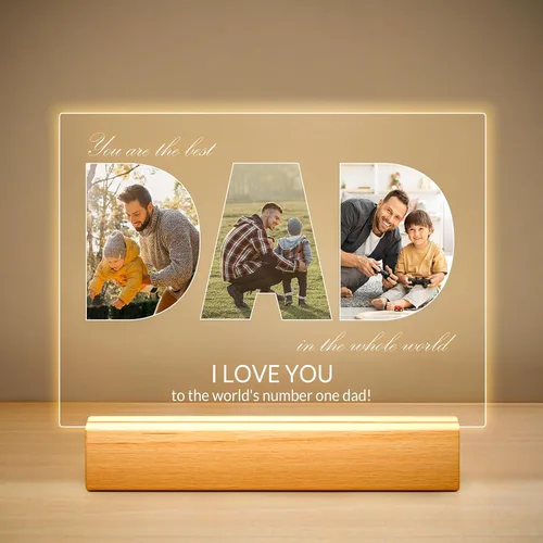 Miniatura 14 de Marco de fotos personalizado con luz nocturna, marcos de fotos personalizados con foto, marco de fotos personalizado, regalos de cumpleaños