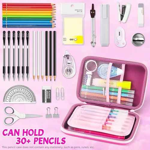 Miniatura 4 de rockpapa Let's Go Travel - Estuche para lápices para niños y niñas, hipopótamo, conejo, elefante, panda, león, oso, oveja, caja de lápices