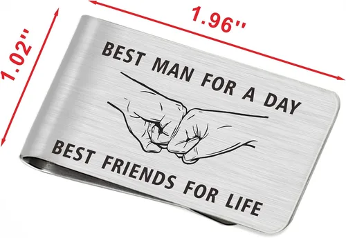 Miniatura 5 de Emideary Money Clip for Men, Stainless Steel Front Pocket Wallet