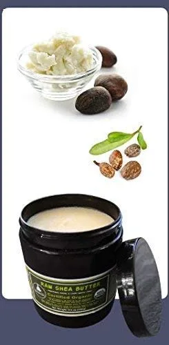 Miniatura 6 de Manteca de karité no refinada orgánica para piel con eczema o acné crema facial hidratante no comedogénica apta para bebés, para el pelo producto