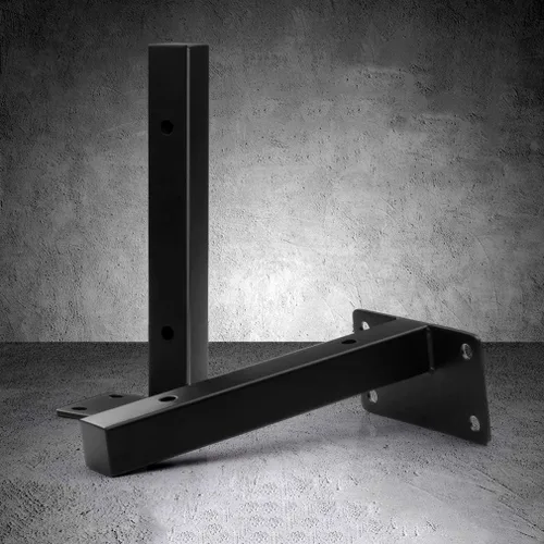 Miniatura 6 de Soporte flotante de tubo de acero inoxidable montado en la pared, juego de 2 soportes para estantes ocultos colgantes, soportes de soporte de ángulo