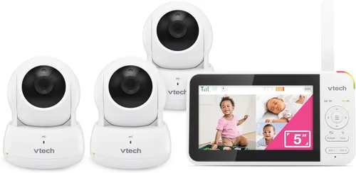 Miniatura 16 de VTech VM923-2 Monitor de bebé, pantalla de 2.8 pulgadas, rango de 1000 pies, panorámica-inclinación-zoom, visión nocturna, audio de 2 vías, sensor