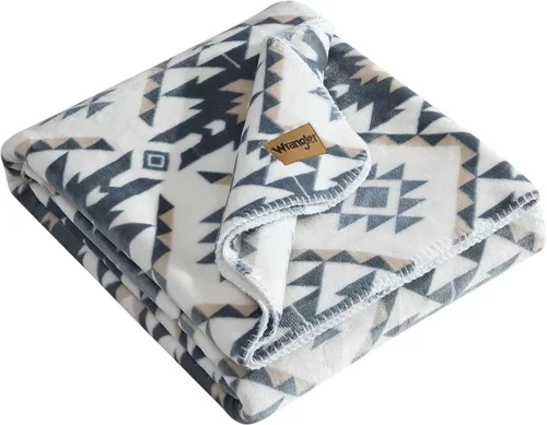Miniatura 34 de Wrangler - Manta, ropa de cama de felpa suave, decoración occidental para la cama o el sofá (Colt naranja brillante, 50 x 60 pulgadas)