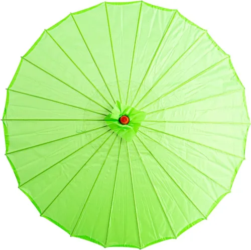 THY COLLECTIBLES Parasol chino japonés de 33 pulgadas para bodas, fotografías, disfraces, cosplay, decoración y otros eventos, color sólido (verde)