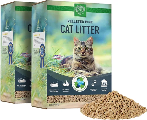 Miniatura 8 de Small Pet Select Arena peleada de pino prémium para gatos, arena 100% natural para gatitos, no se aglutina, sin rastreo de bajo polvo, diseñada