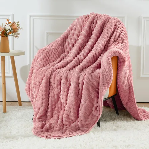 Miniatura 15 de Uttermara Manta con peso de vellón para adultos, tamaño individual, 15 libras, manta suave con peso Sherpa para dormir y relajarse, manta pesada