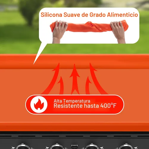 Miniatura 8 de NancyL Cubierta de Plancha de Silicona de 36 Pulgadas para Blackstone, Alfombrilla de Plancha Envolvente Completa de 36" Protectora para Parrilla