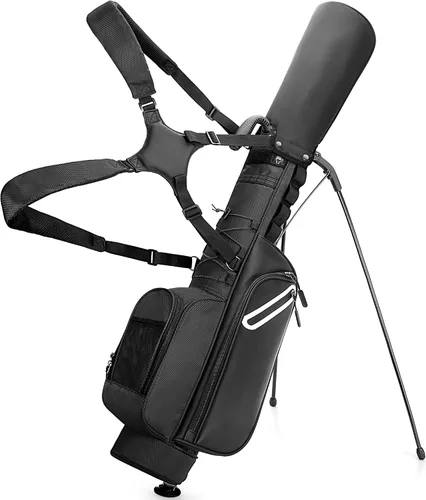 GOBUROS Golf Stand Bag Fit Up to 7 Clubs, Compact Design for Par 3 Courses and Driving Range, Lightweight Pitch and Putt Golf Bag, with Padded