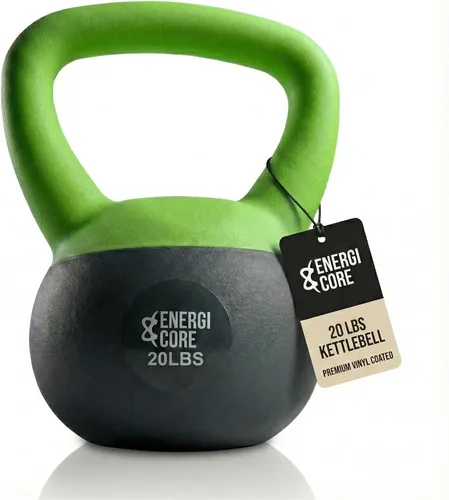 Miniatura 10 de ENERGI CORE Pesa rusa - Peso relleno de arena para entrenamientos de gimnasio en casa y entrenamiento de fuerza, campana de ejercicio portátil