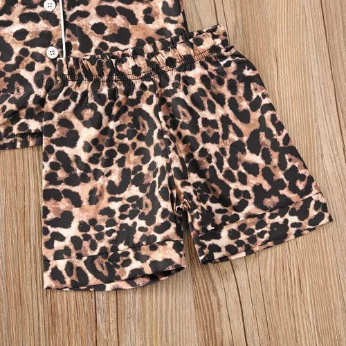 Miniatura 60 de Conjunto de pijama de manga larga con botones para niña pequeña, conjunto de ropa de dormir