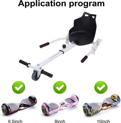 Miniatura 7 de Patinete de equilibrio, scooter de equilibrio automático de dos ruedas, accesorio de asiento para aeropatineta, accesorio de kart para aeropatineta