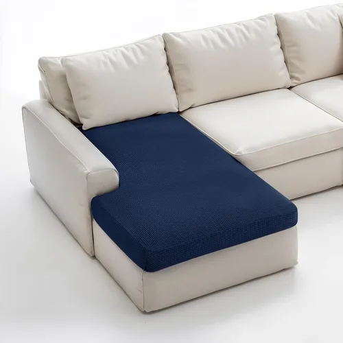 Miniatura 106 de CHUN YI - Funda elástica de cojín para sofá biplaza, funda de asiento de sofá con tela jacquard de elastano (mediana, color marfil blanco)