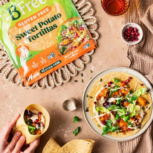Miniatura 5 de BFree Tortillas de envoltura sin trigo sin gluten, batata, veganas sin lácteos (paquete de 2)