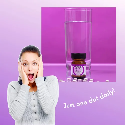 Miniatura 5 de Twinlab D3 + K2 Dots - Suplemento de vitamina D3 y vitamina K2 para apoyo inmunológico, salud ósea y salud cardíaca, vitamina D 1000 UI + vitamina K