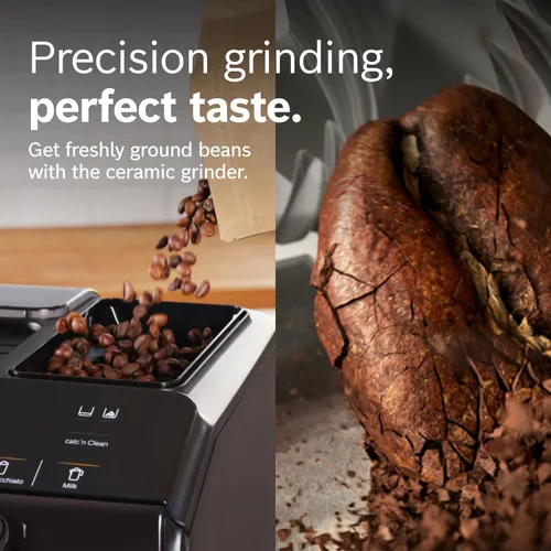 Miniatura 8 de Bosch Máquina de café y espresso totalmente automática - Bebidas de un solo toque, súper cafetera de calidad barista, panel de control táctil, gran