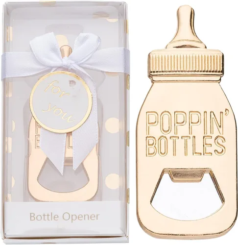 Miniatura 12 de 24 paquetes de abrebotellas Poppin para regalos de baby shower, regalos, decoraciones y recuerdos (azul, 24)