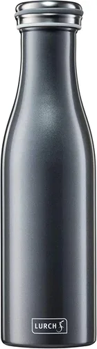 Lurch Alemania Botella térmica para bebidas frías y calientes hecha de acero inoxidable de doble pared (antracita metálica, 16, oz. | 0.5l)