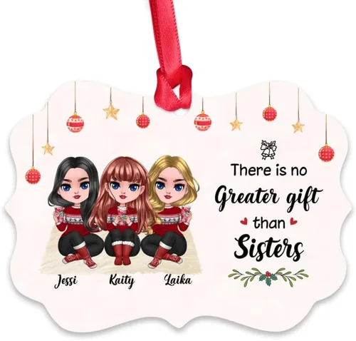 Miniatura 8 de Gossby Adorno de Navidad personalizado para mujeres, regalo de amistad de Navidad personalizado para mujeres con nombre, regalo de Navidad