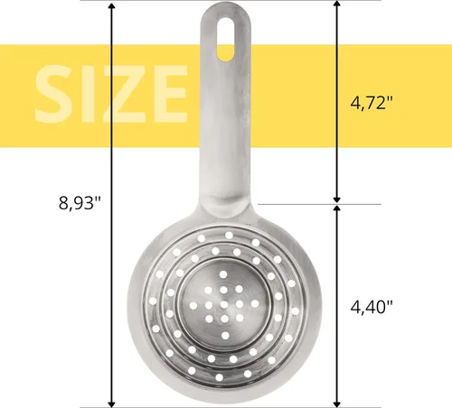 Miniatura 2 de Colador universal para latas de acero inoxidable, pequeño multiusos de grado alimenticio para latas grandes y pequeñas, colador de acero inoxidable