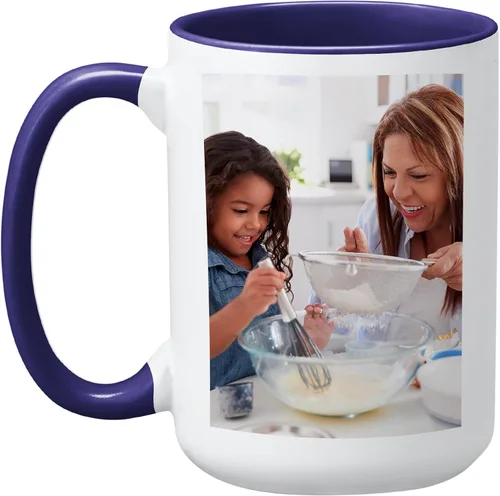 Miniatura 14 de Let's Make Memories Taza con fotos personalizada, taza de café personalizada, tu foto o obra de arte de niños, para ella, cumpleaños, para mamá