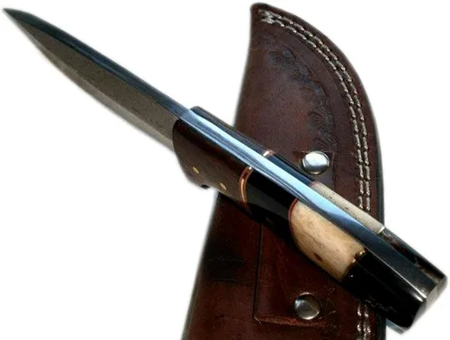 Miniatura 3 de Poshland BC-T-1092 - Cuchillo hecho a mano de acero de Damasco - Hermoso cuchillo