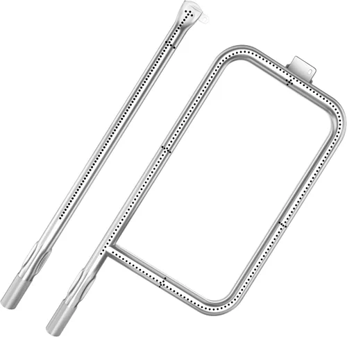 Hisencn 65032 Tubo de quemador de parrilla para parrillas Weber Q3200, Q3000, Q320, Q300, 57060001, 404341, 586002, acero inoxidable 304, repuesto