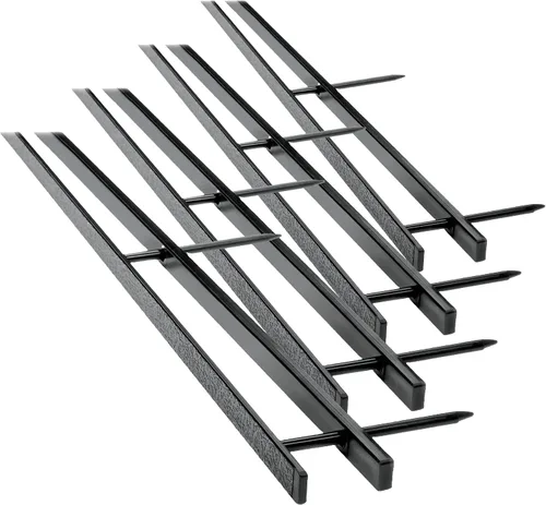 Miniatura 4 de GBC Espinas de encuadernación, paquete de 25, resellables, 2 pulgadas de profundidad, 4 espinas de pines, capacidad de 200 hojas, VeloBind, negro