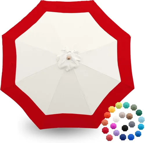 Miniatura 20 de Formosa Covers - Toldo de repuesto para sombrilla de patio de 9 pies - Lona superior de 8 varillas - Tela de paraguas con protección UV 300D