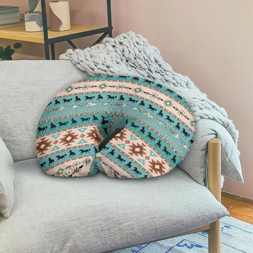 Miniatura 5 de Funda de almohada de lactancia azteca bohemia para bebés y niños, funda de almohada con cremallera oculta, funda de almohada de lactancia para niñas