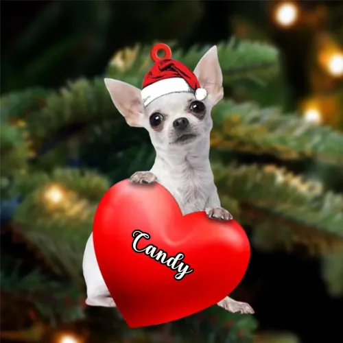 Miniatura 75 de Adornos de Navidad personalizados para perros, nombre personalizado, adorno de Malamute de Alaska, adornos acrílicos, regalos de Navidad, amantes