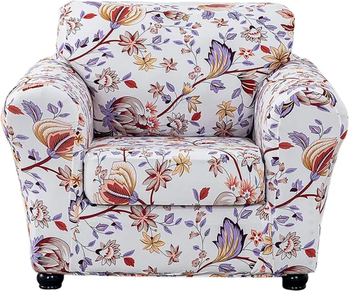 Miniatura 55 de CRFATOP Fundas elásticas para sillón de 2 plazas suaves con diseño floral para perros, fundas elásticas para sillón de 1 plaza, fundas lavables