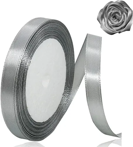 Miniatura 46 de Cinta beige de 1-1/2 pulgadas x 25 yardas, cinta de satén marfil de tela de color sólido para manualidades, coronas, fiesta de boda, Navidad, lazos