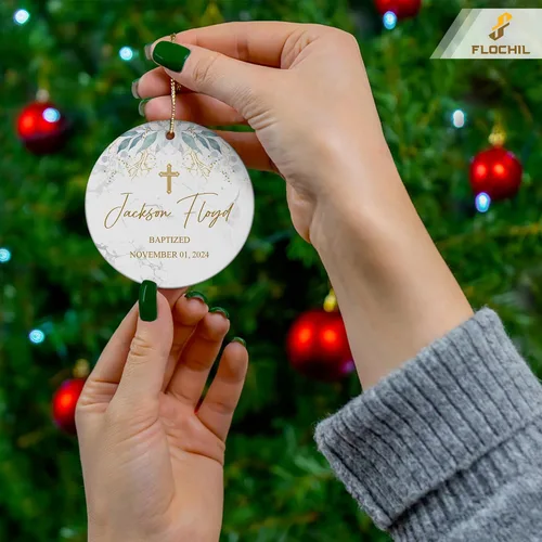 Miniatura 3 de FLOCHIL Adorno personalizado para la primera Navidad del bebé 2024, adorno de la primera Navidad de los bebés 2024, regalo para niños, niñas, bebés