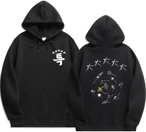 KPOP Skz - Sudadera con capucha de 5 estrellas Jisung Felix Hyunjin Merch para mujeres y hombres